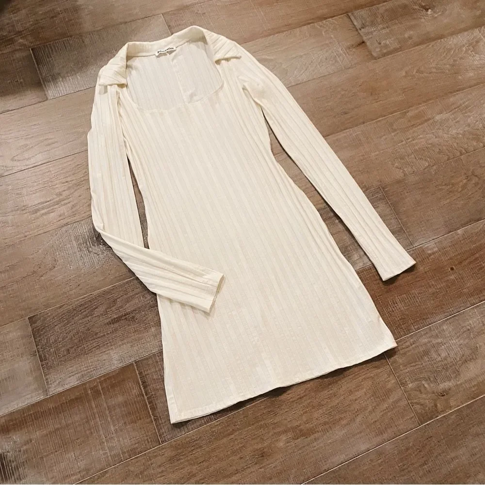 Reformation Vittoria Dress in Ivory Sz M